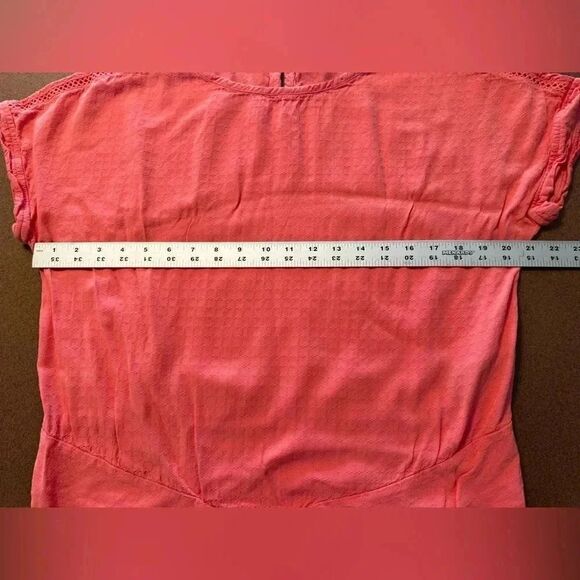 Buffalo David Bitton Front Tie Top | Coral Color | Size Medium - Picture 9 of 10